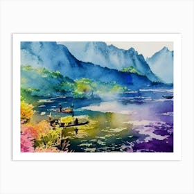 Whispers Of The Misty Mountains  Art Print