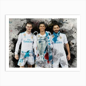 Real Madrid Champion League Art Print
