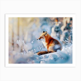 Silent Watcher – Serenity in the Winter Wilderness Art Print