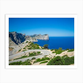 Cycling In Mallorca Art Print