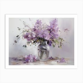 Purple flowers Art Print