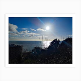 Sun Shines Over The Sea Art Print