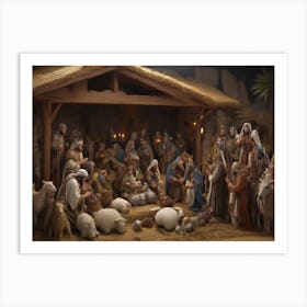 Nativity Scene 1 Art Print