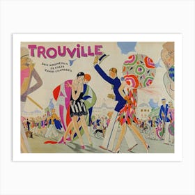 Trouville France Vintage Travel Poster Art Print