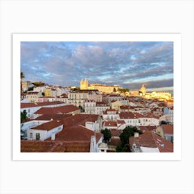 Sunset In Lisbon 1 Art Print