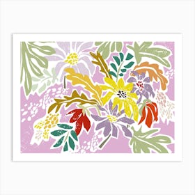 Cosmopolitan Flowers Lilac Art Print
