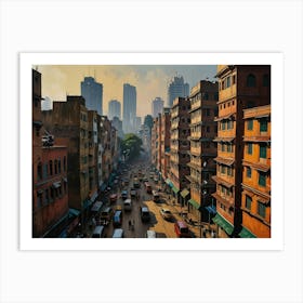 Kolkata City Art 1 Art Print