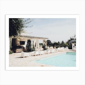 Backyard Pool Art Print