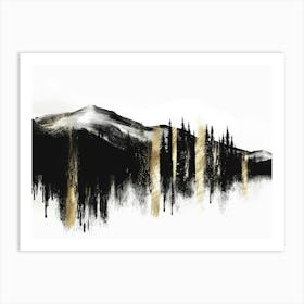 Black And Gold Canvas Print 66 Art Print