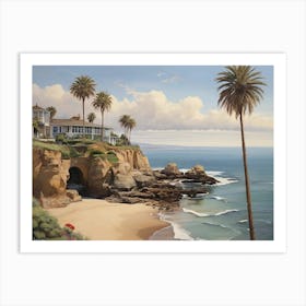 California Beach House Art Print