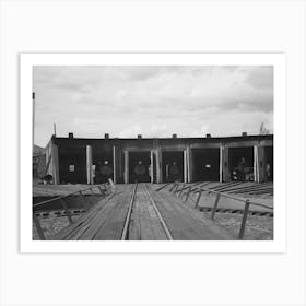 Untitled Photo, Possibly Related To Roundhouse And Turntable Of Railroad At Durango, Colorado By Russell Lee Art Print