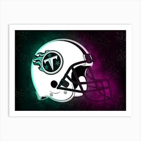 Tennessee Titans Helmet Style Art Print