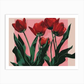 Red Tulips 10 Art Print