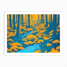 River In The Forest 3 Art Print