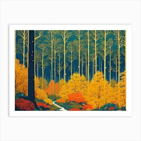 Autumn Forest 96 Art Print