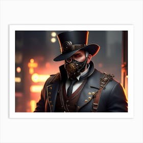 Steampunk Man 1 Art Print