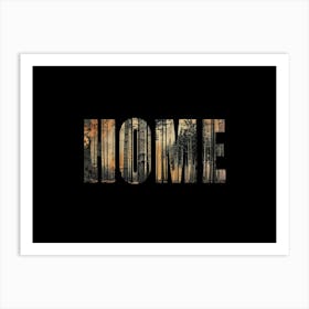 Home Poster Forest Collage 6 Art Print