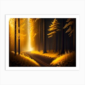 Road In The Forest 1 Art Print