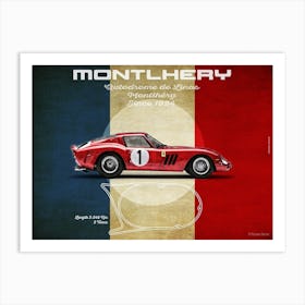 Montlhery Ferrari 250GTO Landscape Art Print