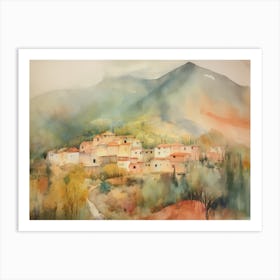Village In The Mountains 4 Art Print