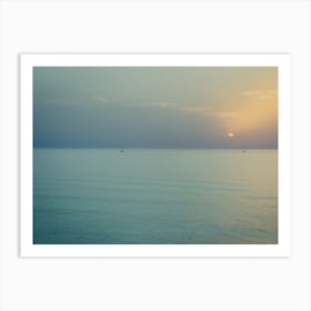 Sunset Over The Sea 2 Art Print