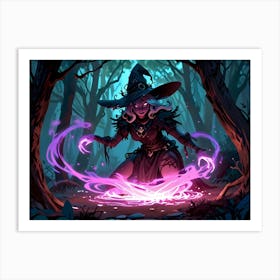 Witch In The Woods Art Print