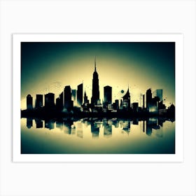 New York City Skyline 46 Art Print