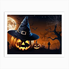 Halloween Pumpkins 5 Art Print