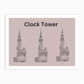 Clock Tower Art Print