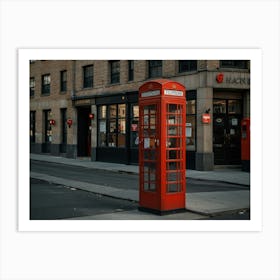 Red Telephone Booth Art Print