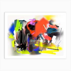 Giant Abstract Mobile Toy Art Print