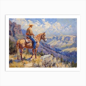 Cowboy In Nevada 1 Art Print
