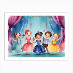 Opera Kids Art Print