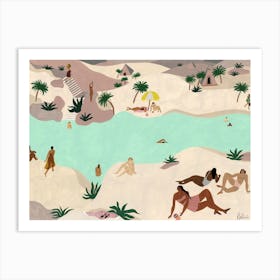 River In The Desert Art Print