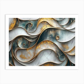 Marble Texture Pattern Art Print