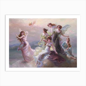 The Dance of The Nymphs 1908 by Édouard Bisson | Remastered HD Art Print