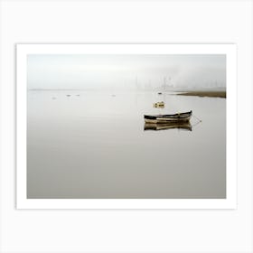 Flintshire Powerstation Boats (2007) Art Print