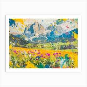 Dolomite Landscape Art Print