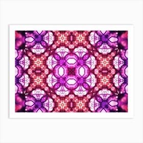 Purple Abstract Pattern Art Print