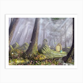 Magical Totoro's Forest Art Print