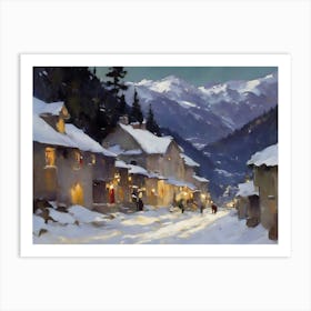 Alpine Village Art Print