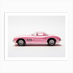 Toy Car 55 Corvette Pink Art Print