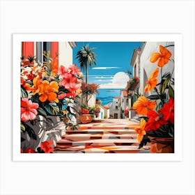 Cannes Flowers 1 Art Print