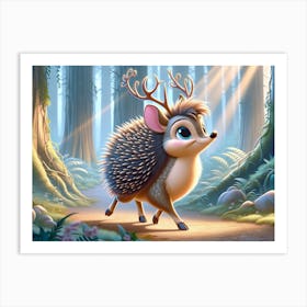 Hedgedeer Art Print