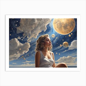 Dreaming Of The Moon Art Print