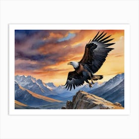 Bald Eagle The Sovereign of the Skies Art Print