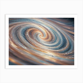 Abstract Swirl With A Swirling, Hypnotic Effect Resembling A Galaxy Or Nebula Art Print