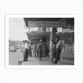 Untitled Photo, Possibly Related To Street Scene, San Augustine, Texas By Russell Lee Art Print