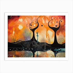 Mirroring Art Print