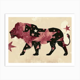 Lion With Stars Art Print